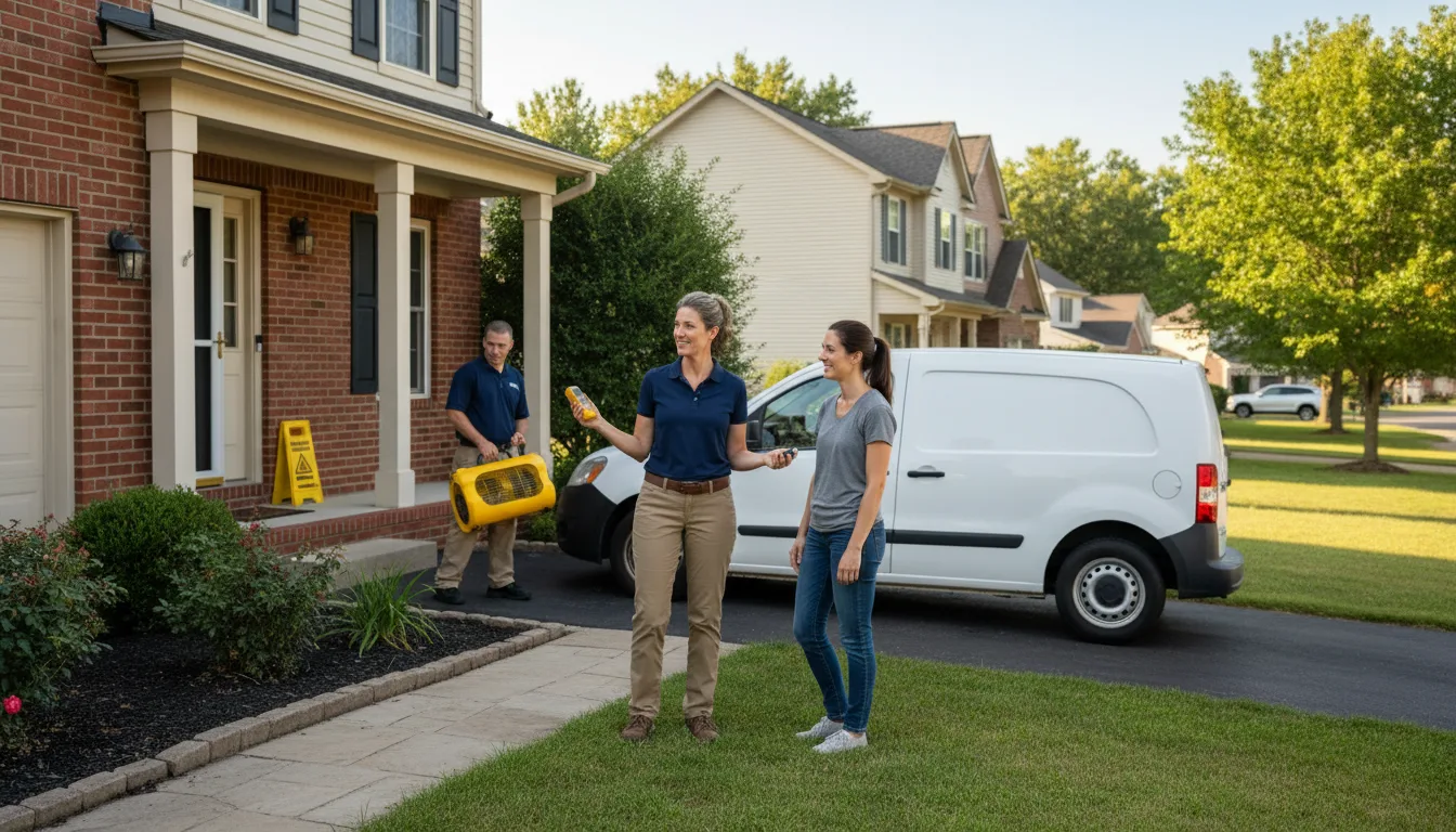 Residential water damage restoration in Vidalia, LA